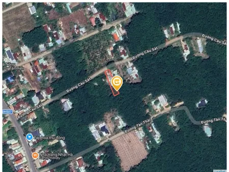 Bán đất 548.2m² có sẵn 100m² thổ cư ngang 10m tại Xã Phước Thành
