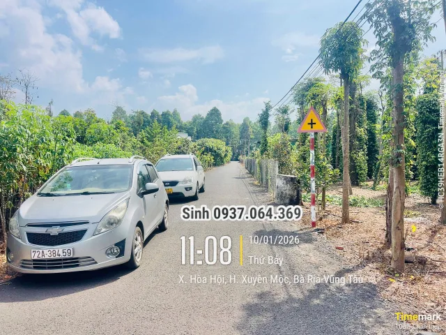 Bán đất 431.1m² có sẵn 120m² thổ cư ngang 15m giá 1.4 tỷ tại Xã Hòa Hội Xuyên Mộc