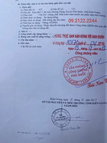 Bán đất 156.5m² ngang 6m giá 5.73 tỷ tại Hẻm Đường Trần Hưng Đạo Đặc khu Phú Quốc