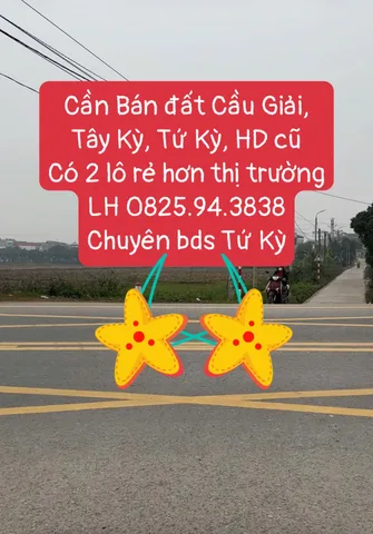 🔥 BÁN ĐẤT CẦU GIẢI – TỨ KỲ – HẢI DƯƠNG 🔥