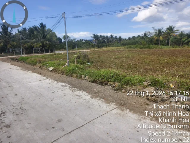 Bán đất 0160m² có sẵn 80m² thổ cư ngang 6x30m giá 650 triệu tại Xã Bắc Ninh Hòa