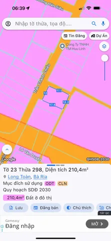 Bán đất 211.7m² có sẵn 124.7m² thổ cư ngang 12m giá 4.35 tỷ tại Phường Bà Rịa