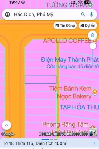 Bán đất 100m² full thổ cư ngang 5m giá 2.2 tỷ tại Phường Tân Thành Phú Mỹ