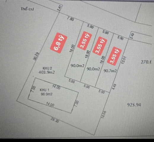 🟥Bán đất 500m² có sẵn 90m² thổ cư phù hợp nhà vườn, kho xưởng giá 6.8 tỷ tại Đường Nguyễn Thị Sáng Xã Đông Thạnh