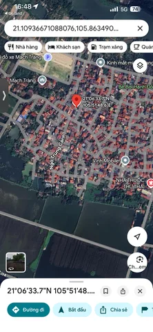 Bán đất 118,5 m² thổ cư ngang 6m giá đầu tư tại Thôn Mạch Tràng, xã Đông Anh. Xung quanh dân cư đông đúc, đi vài bước chân ra trục chính thôn Mạch Tràng. Mặt tiền quyền lực lên đến 6m. Gần dự án Vinhomes Cổ Loa Globalgate, cách 1,5 km.