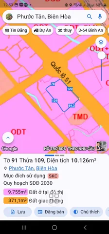 Bán đất 18000m² có sẵn 10126m² thổ cư ngang 126m giá 200 tỷ tại Phường Phước Tân