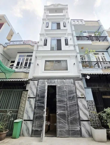 NHÀ MỚI XÂY CỰC ĐẸP - NGAY CẠNH GÒ XOÀI - GIÁP TÂN PHÚ - HẺM TRƯỚC NHÀ 6M THÔNG XE TẢI - THIẾT KẾ HIỆN ĐẠI - DT 48M2 - 4x12M - 5 TẦNG XỊN  - NHÀ NỘI THẤT CƠ BẢN KHÁCH CÓ THỂ DỌN VÀO Ở NGAY - GIÁ CHỈ 6 TỶ HƠN