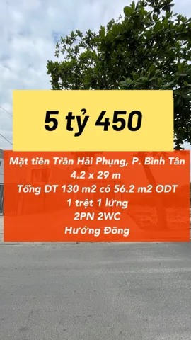 Nhà mặt tiền Trần Hải Phụng hạ giá mạnh !