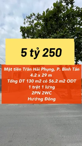 Nhà mặt tiền Trần Hải Phụng hạ giá mạnh !