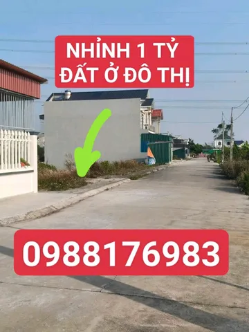 ĐẤT Ở ĐÔ THỊ GIÁ NHỈNH 1 TỶ, TIỀM NĂNG TĂNG GIÁ