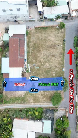 Bán đất 1 xẹt Nguyễn Văn Khạ xã Tân An Hội Củ Chi TPHCM, DT: 6x28m.