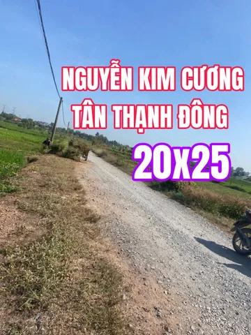 🟥TÂN THẠNH ĐÔNG 1/ NGẮN NGUYỄN KIM CƯƠNG 20X25=500M² GIA 3TY5