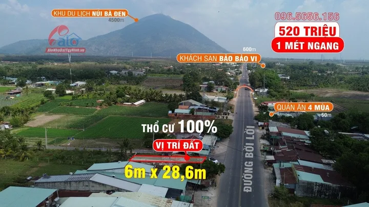 Đừng đợi đường mở xong mới mua, hãy mua rồi đợi đường mở! mặt tiền đường Bời Lời Full thổ cư