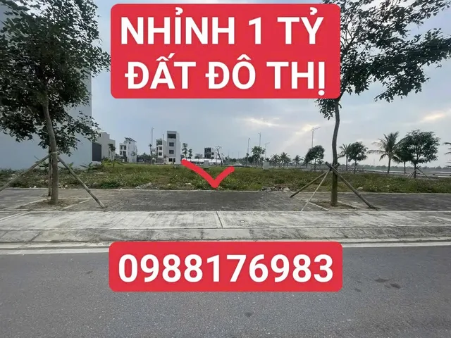 CẦN TIỀN BÁN GẤP 1 MẢNH ĐẤT ĐÔ THỊ NHỈNH 1 TỶ