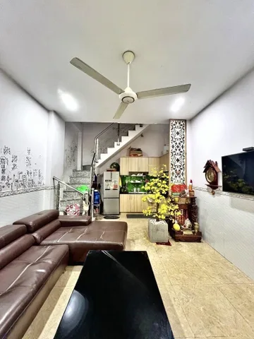 BÁN NHÀ HỒ HỌC LÃM BÌNH TÂN 32M2 4 TẦNG 3.58 TỶ 2PN 3WC SÂN THƯỢNG FULL NỘI THẤT