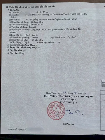 Bán nhà 217/70/5 Bùi Đình Túy, P.24, Q. Bình Thạnh – Giá 16,9 tỷ