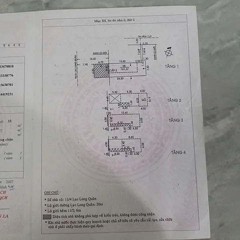 Bán nhà 694 Lạc Long Quân, P.9, Tân Bình – Giá 32,5 tỷ