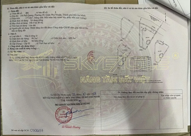 Bán nhà 130 phổ quang, phường 2, Tân Bình – Giá 60 tỷ
