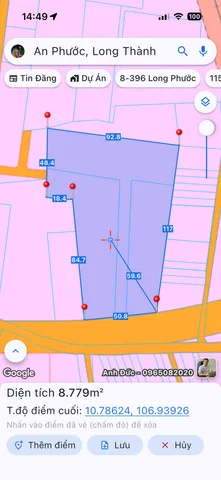 Bán đất 10165.7m² có sẵn 200m² thổ cư ngang 50m giá 85 tỷ tại Xã An Phước