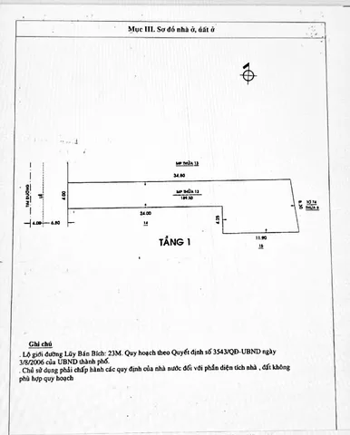 Bán nhà Luỹ Bán Bích , Phường Tân Thành, Quận Tân Phú – Giá 80 tỷ