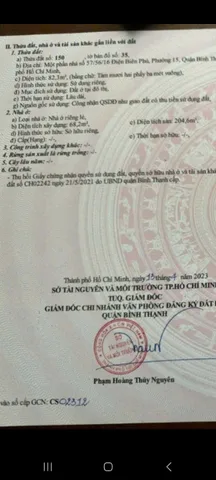 Bán nhà Điện Biên Phủ, P15, Bình Thạnh – Giá 11,6 tỷ