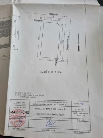 Bán nhà Cù Chính Lan, Phường 13 , Quận Tân Bình – Giá 35 tỷ