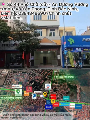 🏠 Cho thuê nhà mặt phố kinh doanh. Trung tâm huyện Yên Phong (Cũ) - Tỉnh Bắc Ninh.
