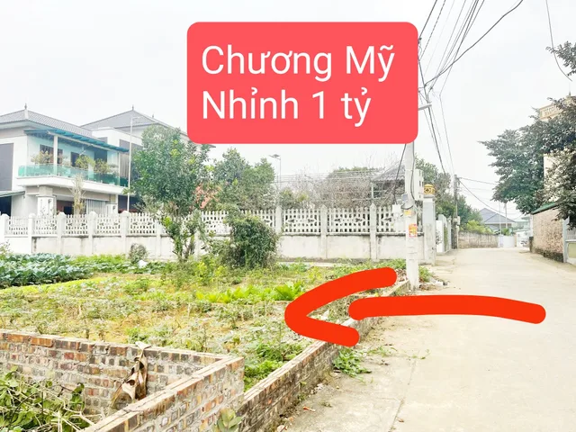 Bán đất Hoàng Văn Thụ Chương Mỹ 1 tỷ 6 full thổ cư 83m2