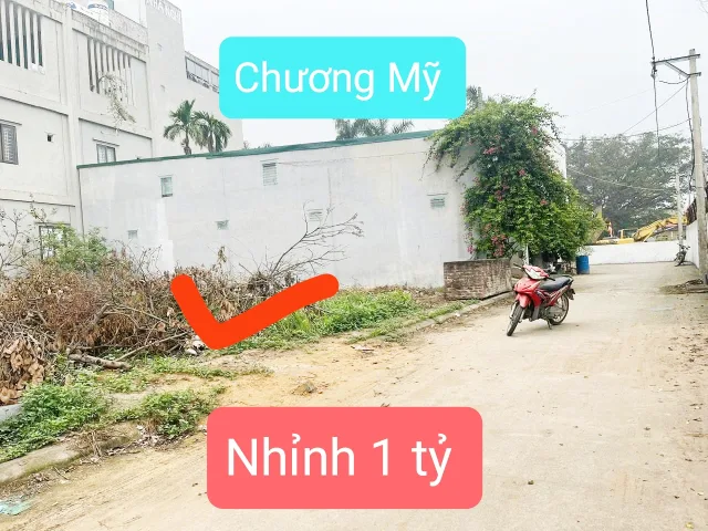 Bán đất Chương Mỹ giá 1 tỷ 6 sẵn sổ đỏ ô tô 85m2 Full thổ cư