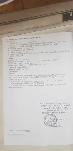 Bán nhà Nguyễn Đình Chiểu, Phường 4, Quận 3 – Giá 7,8 tỷ