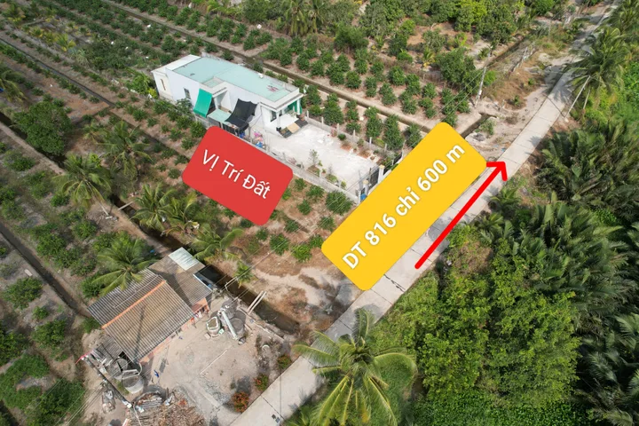 Bán đất vườn mặt tiền đường đan 10 m tại xã thạnh Hòa bến lức Long An