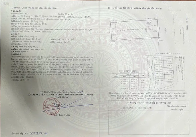 Bán nhà D1 khu đô thị Him Lam, phường Tân Hưng, Quận 7 – Giá 63 tỷ