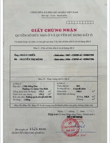 Bán nhà Mặt tiền Đồng Đen, P11, Q Tân Bình – Giá 26,5 tỷ