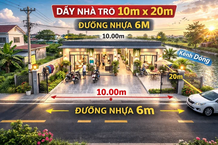 chính chủ bán gấp đất 10m ngang làm kho, xưởng, nhà trọ đường tỉnh lộ 2