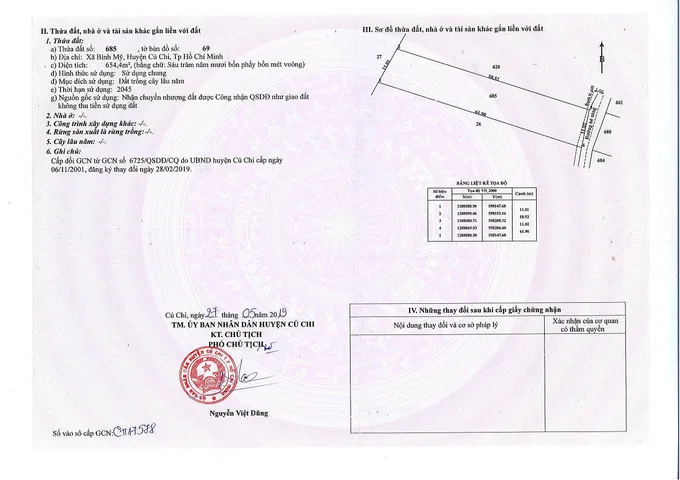 Bán đất 654m² ngang 11m giá 5.2 tỷ tại Xã Bình Mỹ