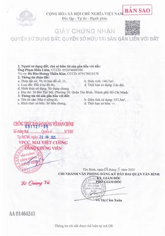 Bán CHDV Dòng Tiền Mặt tiền Bùi Thế Mỹ, P.10, Q. Tân Bình – Giá 22,7 tỷ