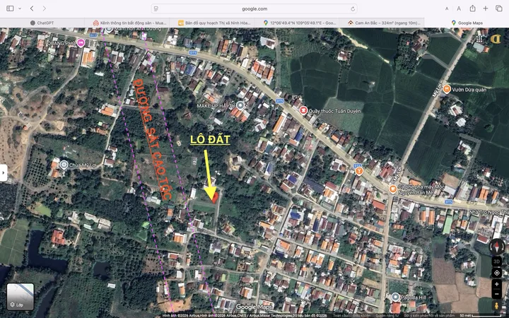 Bán đất 96m² full thổ cư ngang 5m giá 450 triệu tại Xã Nam Ninh Hòa