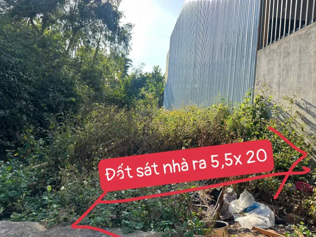 Bán đất 109.3m² có sẵn 60m² thổ cư ngang 5.5m giá 1.65 tỷ tại Phường Tân An