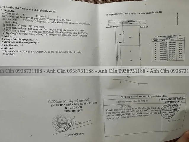 Bán đất 2000m² có sẵn 300m² thổ cư ngang 24m giá 16.6 tỷ tại Xã Bình Mỹ
