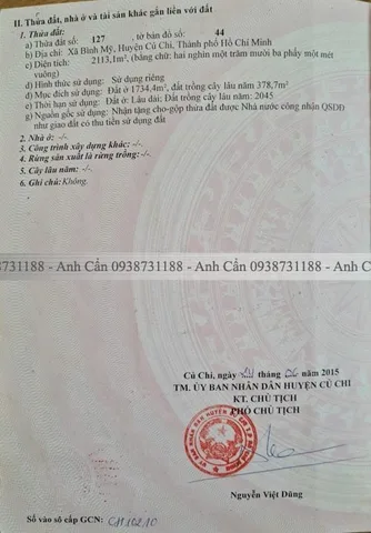 Bán đất thổ cư 2113m2 góc 2MT đường Bình Mỹ tặng xưởng giá 40 tỷ