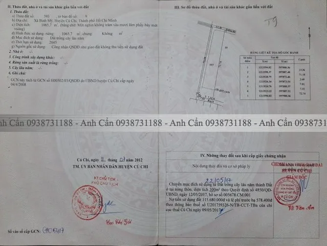 Bán đất 1066m² có sẵn 600m² thổ cư ngang 13m giá 10.7 tỷ tại Xã Bình Mỹ
