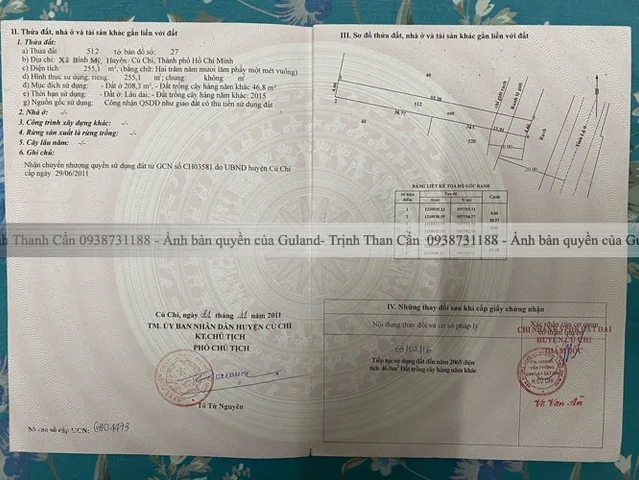 Bán đất mt đường Hà Duy Phiên 255m2 giá chỉ 27.4 triệu/m2
