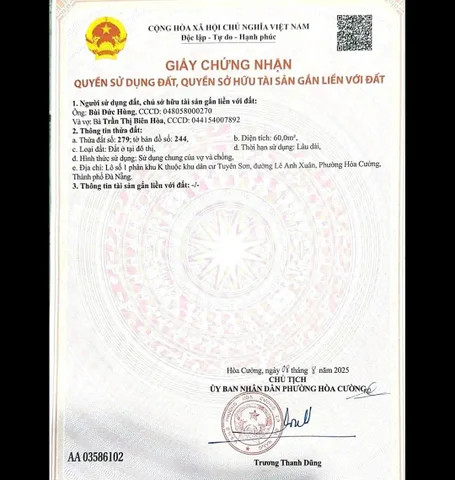 📌📌📌LÀM VIỆC TRỰC TIẾP GIÁ TỐT !!! Bán đất Lê Anh Xuân, Hòa Cường Nam