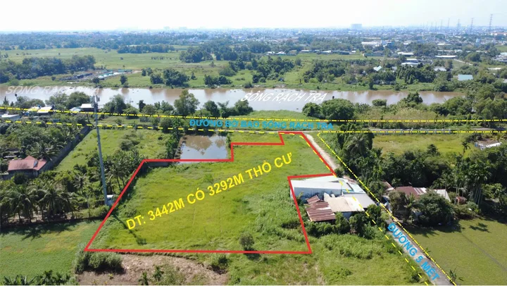 BÁN ĐẤT THỔ CƯ 2 MẶT TIỀN VEN SÔNG  GẦN VÀNH ĐAI 3 | BÌNH MỸ, CỦ CHI