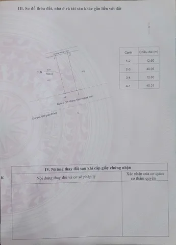 Bán đất 504.4m² ngang 12m giá 1.2 tỷ tại Phường Tân An