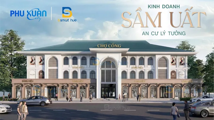 RA MẮT 40 CĂN PHÚ XUÂN CITY 2 MẶT TIỀN ĐỐI DIỆN CHỢ CỐNG MỚI,THANH TOÁN THEO TIẾN ĐỘ, CỐT NỀN CAO KHÔNG LO NGẬP LỤT