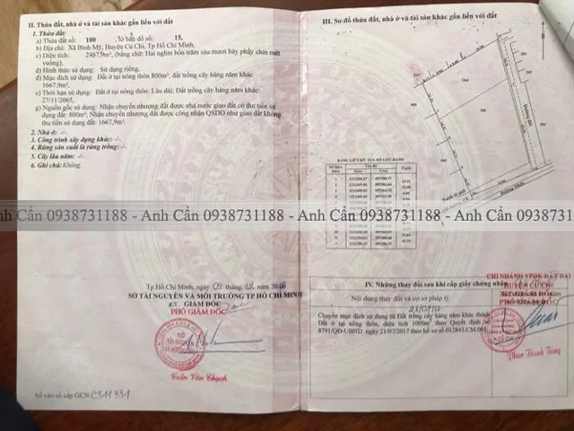 Bán đất 24868m² có sẵn 1800m² thổ cư ngang 34m giá 30 tỷ tại Xã Bình Mỹ