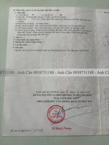 Bán đất  thổ cư đường số 153 diện tích 1738m2, giá 10.4 triệu/m2 tại Xã Bình Mỹ