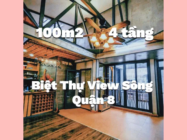 Bán nhà khủng 4 tầng 100m2 ngang 8m, view sông, nội thất thang máy cao cấp, giá chỉ 18 tỷ