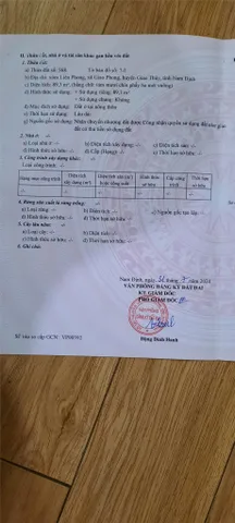 ĐẤT ĐẸP – GIÁ TỐT  – CHÍNH CHỦ CẦN BÁN NHANH LÔ ĐẤT TIỀM NĂNG tại huyện Giao Thủy, tỉnh Nam Định